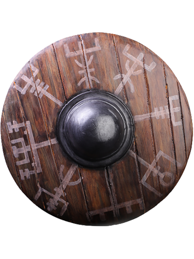 Trollfelsen 50cm LARP-Rundschild "Vegvisir" 